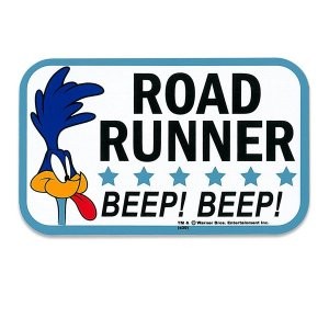 Road Runner Beep Beep Square Sticker [RRD007]