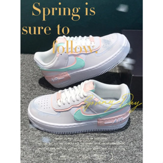 Nike Air Force 1 Low Shadow "Atmosphere"  White-pink ของแท้ 100% - แนะนํา