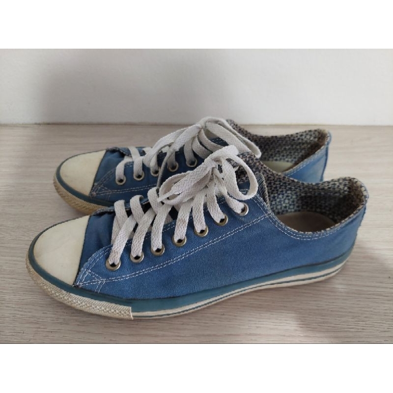 รองเท้า Converse All Star สีฟ้า ของแท้ มือสอง ไซส์ 43/28 ซม.