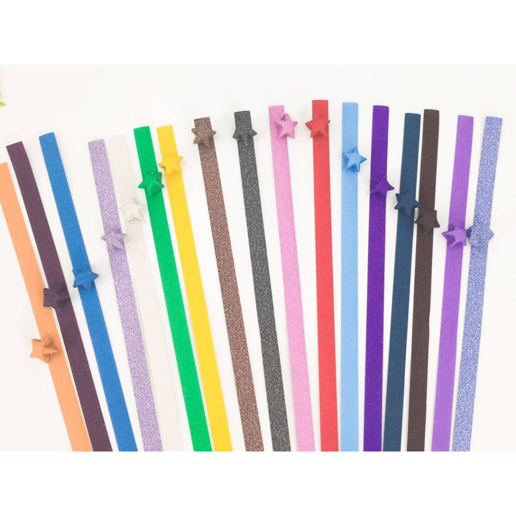 กระดาษพับดาวมีให้เลือกกว่า 15 แบบ เรนโบว์ เรืองแสง การ์ตูน พร้อมส่งจ้า - รูปที่ 3