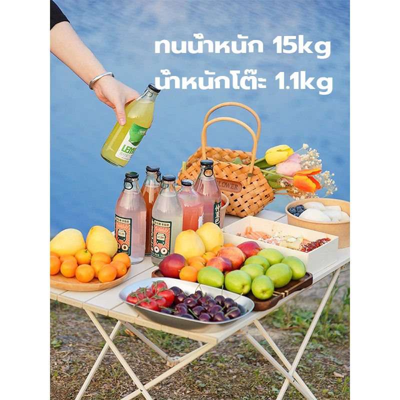 โต๊ะสนามพับได้ โต๊ะปิกนิค Camping table thumbnail 3