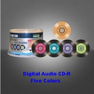 CD-R AUDIO RITEK  ขนาดความจุ 700MB. แพ็ค 50 แผ่น
