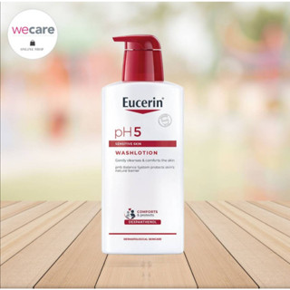 (แพ็คเกจใหม่) Eucerin PH5 Washlotion 400 ml ยูเซอริน วอชโลชั่น ผลิตภัณฑ์อาบน้ำ ทำความสะอาดอ่อนโยน