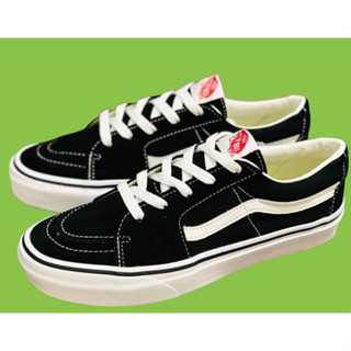 Vans Old Skool ดำ-คลาสสิค Sk8 Low Black Whiteแท้100% พร้อมส่ง (สินค้ามีกล่อง)