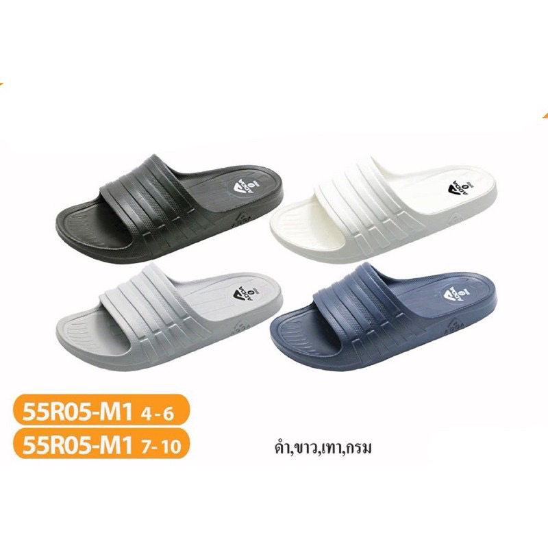 (ลูกค้าใหม่ราคา1บาท)🩴ADDAรุ่น 55R05🩴 รองเท้าแตะ สำหรับผู้ชาย แบบสวม รุ่น 55R05M1 M2 (ไซส์ 7-10)