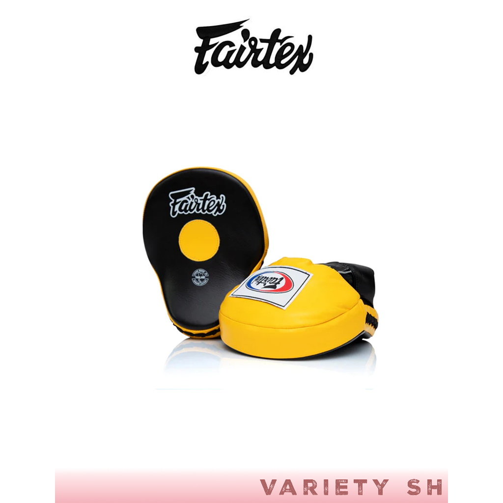 อุปกรณ์ มวยไทย ฝึกซ้อม เป้าล่อ ชกมวย Fairtex Ultimate Contoured Focus Mitts FMV9 สี ดำ-แดง หนังแท้ Pls place 1pair/order