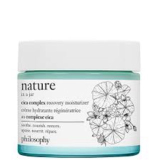 Exp.2025 (แถม!!มาส์กหน้า89฿) Philosophy Nature In A Jar Cica Complex Recovery Moisturizer 60ml. ฟีโลโซฟี