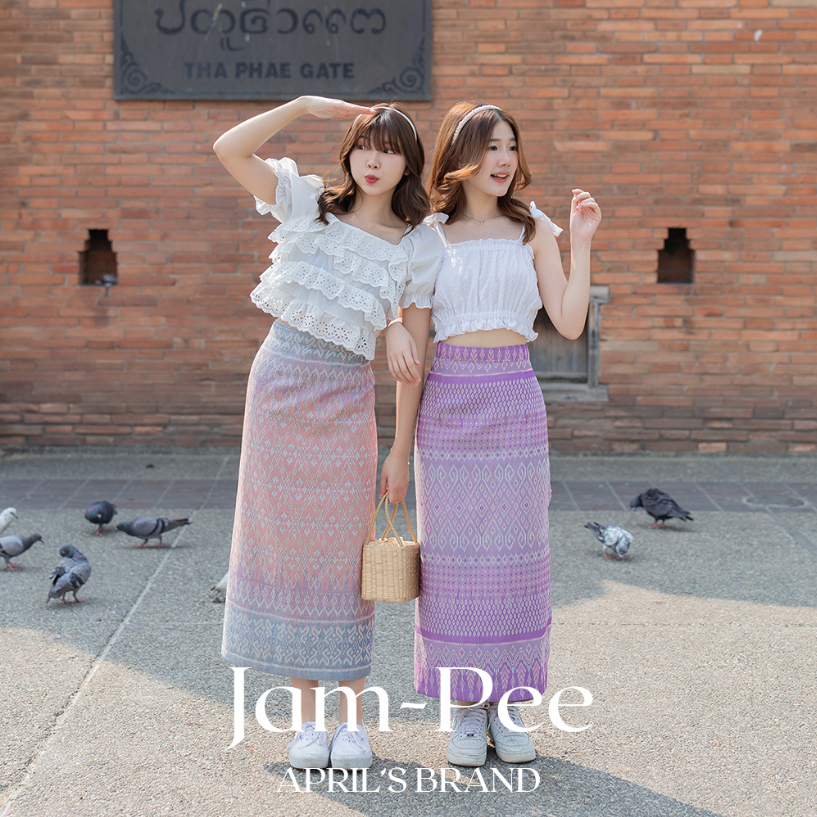 APRIL'S | Jam-Pee Skirt  กระโปรง/ซิ่นแบบป้ายผูก รุ่นจำปี