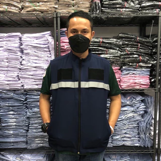 เสื้อกั๊กติดแถบสะท้อนแสง 289 บาท สีดำ/กรม/กากี มีซับในทั้งตัว ไซส์เยอะ S-5XLพร้อมส่งทันที