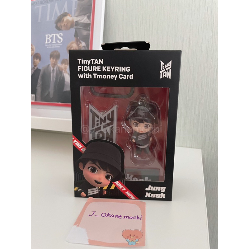 BTS พวงกุญแจ ฟิกเกอร์ TinyTan Figure Keyring with T-MONEY Card JK Jungkook จองกุก