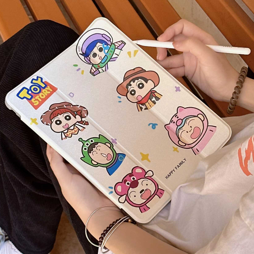 ✨พร้อมส่ง✨เคสไอแพด Pro11 2024 Air7/6 Gen9 gen11 Air5 เคสiPad เครยอนชินจัง Gen8 Air4 Case iPad mini7