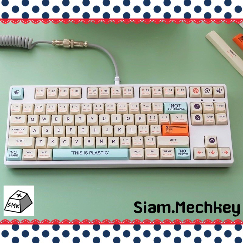 พร้อมส่งที่ไทย Lotใหม่ 144 คีย์ Plastic Theme PBT Keycaps 144 keys XDA Profile พิมพ์แบบ Dye Sub วัสด