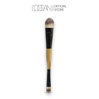 LOCEAN Make Up Brush Wood Handle Double Head แปรงแต่งหน้า 2 หัว