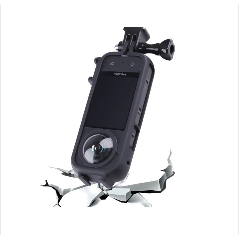 เคส พลาสติก สำหรับ INSTA360 X3 มีช่องHotShoe 2 ช่อง  PLASTIC Protective Case เฟรม Frame thumbnail 5