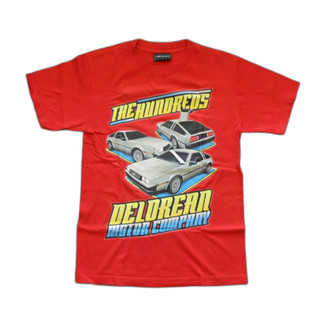 The Hundreds X Delorean อก 18 นิ้ว ยาว 27 นิ้ว สีแดง มือสอง ของแท้