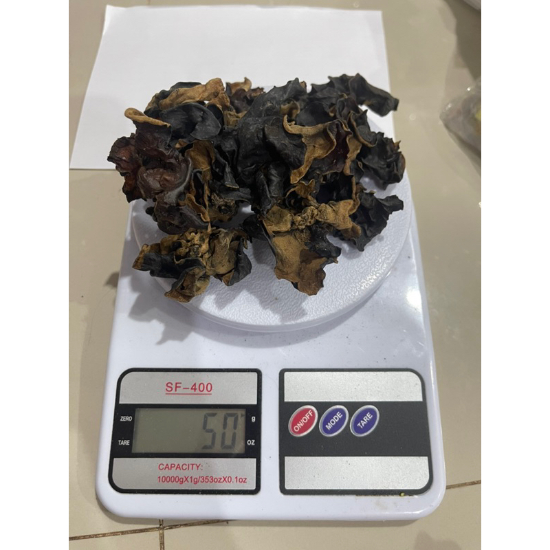 เห็ดหูหนูดำตากแห้ง50กรัม