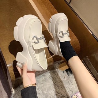 รองเท้าหนัง ส้นสูง สูง7cm size34-39 ♥️พรีออเดอร์