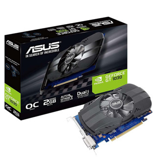 VGA (การ์ดแสดงผล) ASUS GEFORCE GT 1030 (PH-GT1030-O2G) 2GB GDDR5 รับประกัน 3 - Y