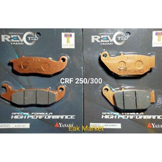 ผ้าเบรคหน้า-หลัง Honda CRF 150-250-300 Yasaki revoteq แท้