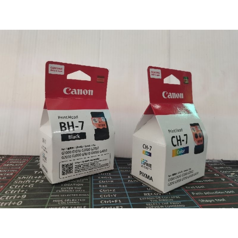 ตลับหมึก Canon คู่ BH-7/CH-7 ของแท้ ใช้กับรุ่น G1000/G1010G2000/G2010/G3000/G3010
