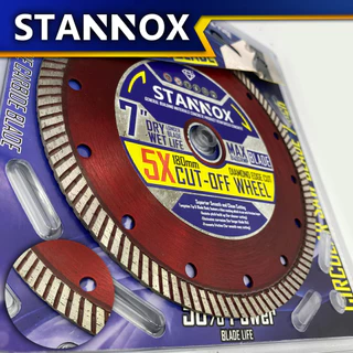 ใบตัดเพชร 7 นิ้ว 14 ร่องทอง STANNOX ใบตัดปูน กระเบื้อง