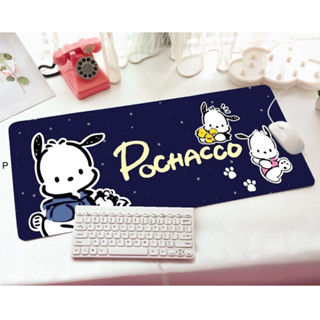 POCHACCO 3B แผ่นรอง คีย์บอร์ด รองคีย์บอร์ด keyboard ลาย POCHACCO 3B ขนาด 30 x 70 cm แผ่นหนานุ่ม มียางกันลื่น ด้านใต้ 798