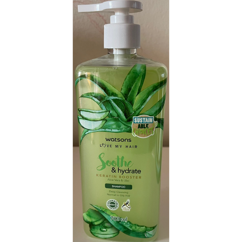 มาใหม่ วันนี้ 🛵WATSONS aloe vera แชมพู aloe vera  ขนาด 700มล.