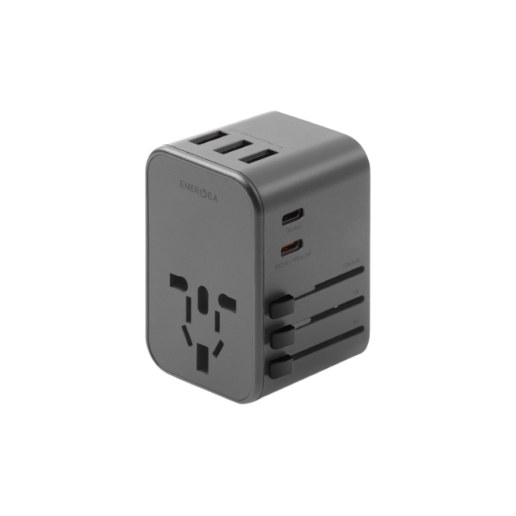 Energea หัวแปลงปลั๊กไฟสำหรับเดินทาง รุ่น TravelWorld Adapter 35 3A 2C ...