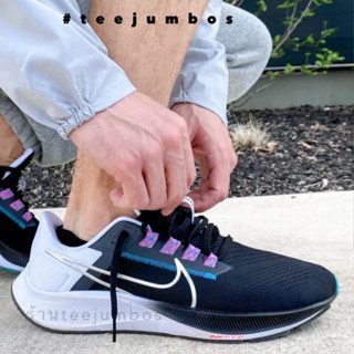 รองเท้า Nike Air Zoom Pegasus 38 Black White Chlorine Blue 🌵🌈🔥 สินค้าพร้อมกล่อง รองเท้าวิ่ง