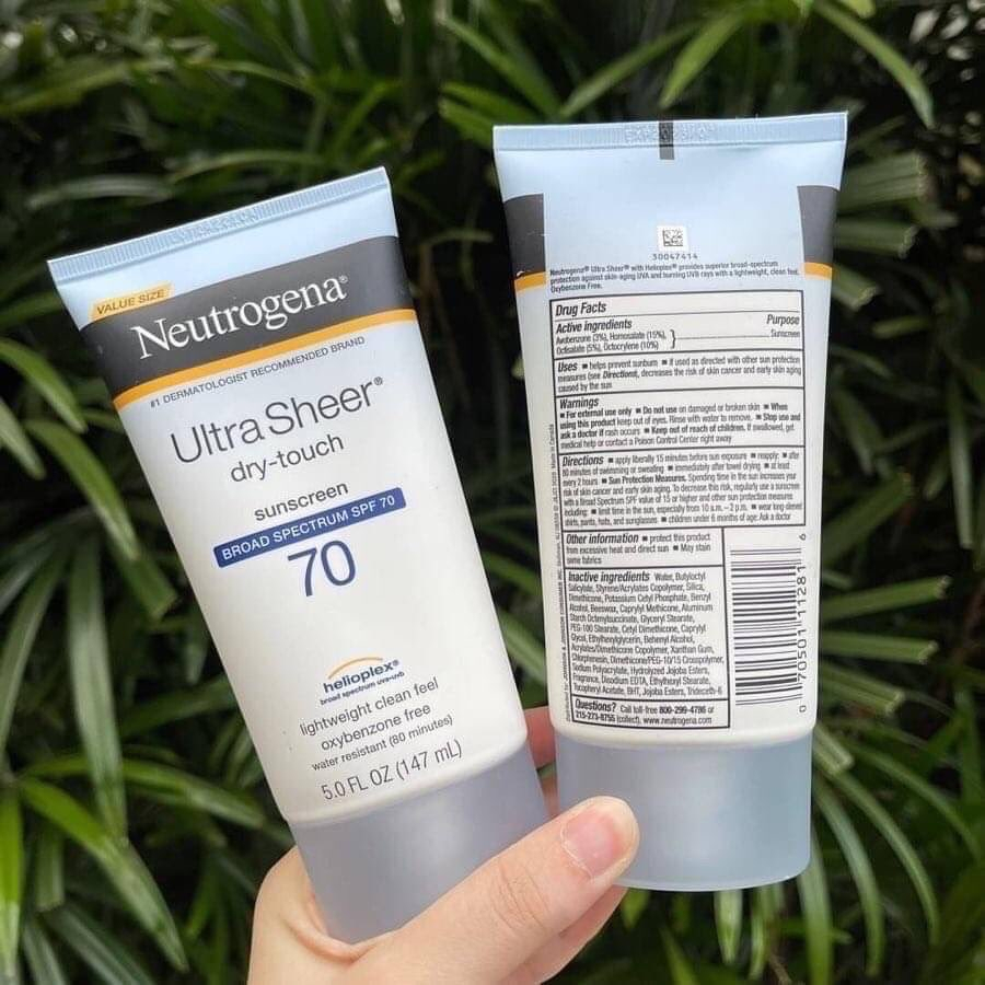 ☀️🌤️NEUTROGENA Ultra Sheer Dry-Touch Sunscreen SPF 70 147ml☀️🌤️