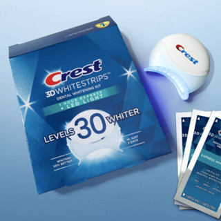 [🇺🇸 แท้ 100%] แผ่นฟอกฟันขาว Crest 3D Whitestrips Dental Whitening Kit