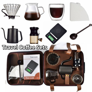 Travel Coffee Sets Hand Coffee Experience For Coffee Lover 9-Piece in gift box