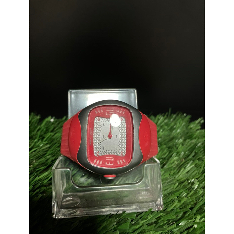 นาฬิกาข้อมือ Used | ODM Shine - Red Silicone Strap Watch สายซิลิโคนสีแดง #Minimal watch