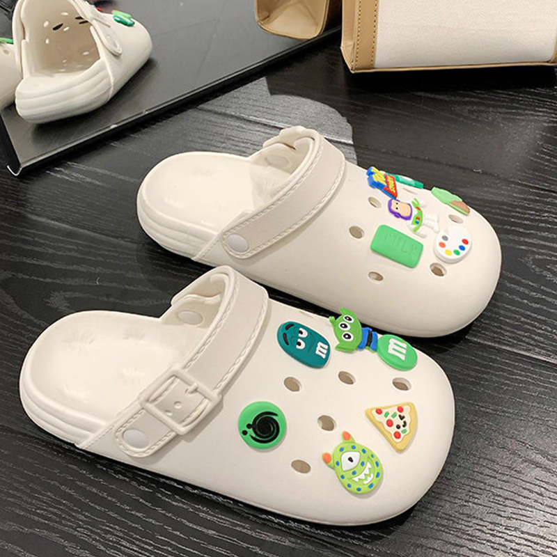 LGShoes รองเท้าแตะหัวโต รองเท้าแฟชั่น สินค้าคุณภาพอย่างดี  มาพร้อมตัวติดการ์ตูนน่ารัก💞👌 สุดคลาสสิค