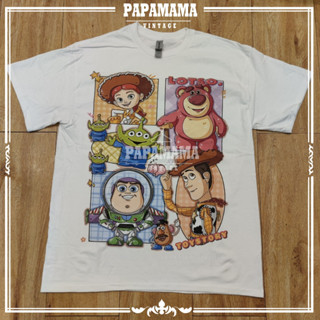 [ TOY STORY ] THE 2D animation  DTG (ดิจิตอลพริ้นท์ คมชัดสูงที่สุด) เสื้อวินเทจ เสื้อการ์ตูน papamama vintage shirt