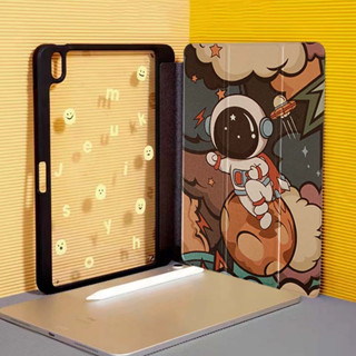 🔥พร้อมส่ง🔥 เคสไอแพด Gen10 Gen9 Air5 Strange ghost อะคริลิค ช่องใส่ปากกาขวา Acrylic เคส ipad Pro11 air4 air3 Gen8