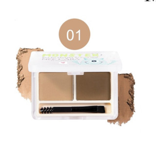 NEE CARA เขียนคิ้วแบบฝุ่น MONSTER BROW POWDER 01