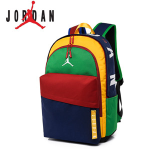 Air Jordan กระเป๋าสะพายคู่นักเรียนชายและหญิงพร้อมกระเป๋าหลายใบ