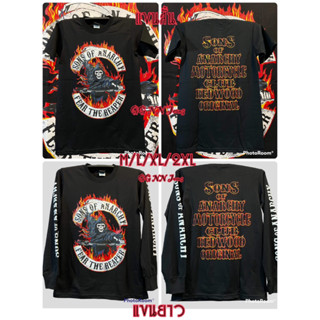 เสื้อยืด sons of anarchy เสื้อซันออฟ เสื้อยืดวัยรุ่นชอบใส่ แขนสั้น แขนยาว รอบอก 36-52 ถ่ายจากสินค้าจริง