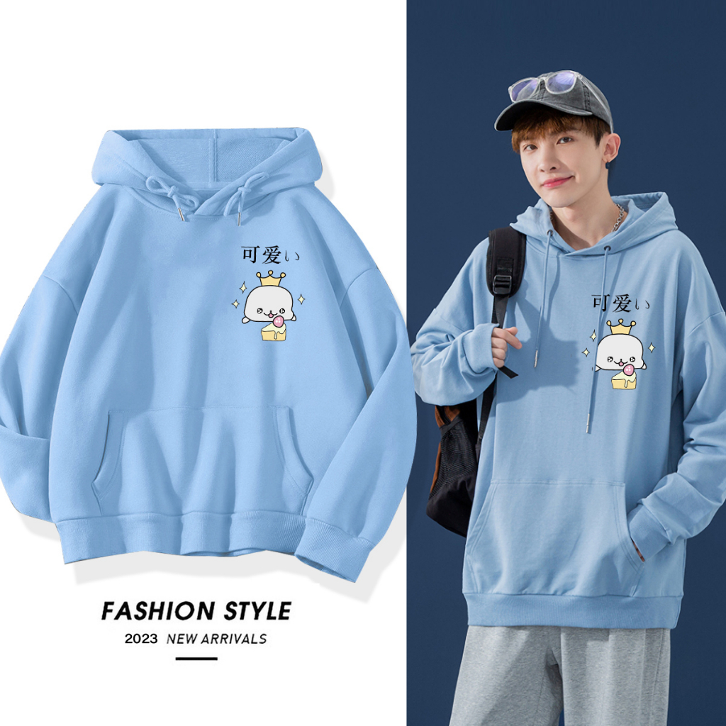 L424B เสื้อฮู้ดลายแฟชั่นสวยน่ารัก.เสื้อแขนยาว.มี7สีหลายไซส์(S-3XL)