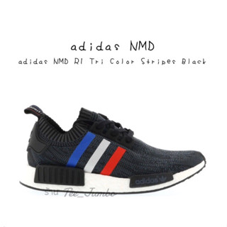 รองเท้า adidas NMD R1 Tri Color Stripes Black 🐯🐲🐮 สินค้าพร้อมกล่อง รองเท้าวิ่ง ลู่วิ่ง