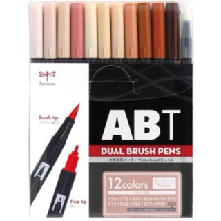 TOMBOW DUAL BRUSH PEN Set of 12 colors AB-T12CPO