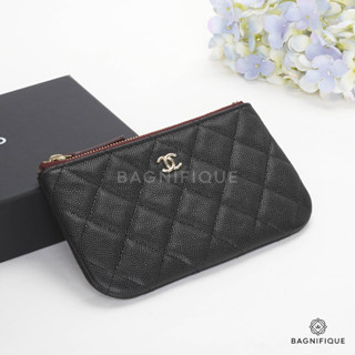 NEW CHANEL O-CAAE MINI BLACK RED CAVIAR GHW