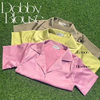 Dobby Blouser ลด15%โค้ดTF5YKQเสื้อซาติน งานตัดเดอะ ซัน โคร์