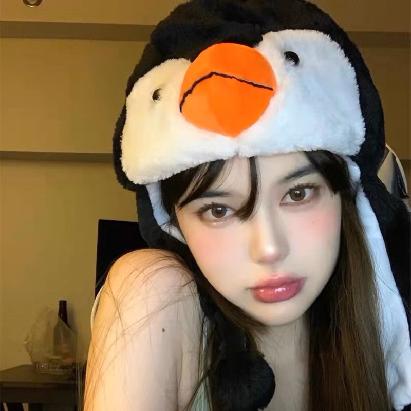 พร้อมส่ง หมวกตุ๊กตา แพนกวิน