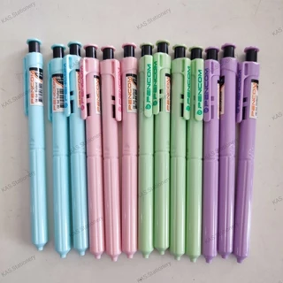 ปากกา Pencom OG-41 ด้ามสีทึบ หมึกน้ำเงิน ( 12ด้าม )