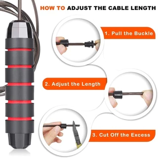 🚚จัดส่งจากประเทศไทย🚚กระโดดเชือก เชือกออกกำลังกาย jump rope เชือกกระโดดแบบไม่พันกัน พร้อมลูกปืน