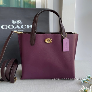 👑ผ่อน0%~แท้100%👑 กระเป๋าสะพาย COACH C8561 Willow Tote 24 งานshop