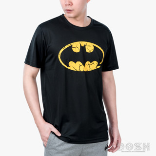 DOSH:MENST-SHIRTS  BATMAN เสื้อยืดคอกลม ผ้าโพลีเอสเตอร์ รุ่นFBMT5284-BL