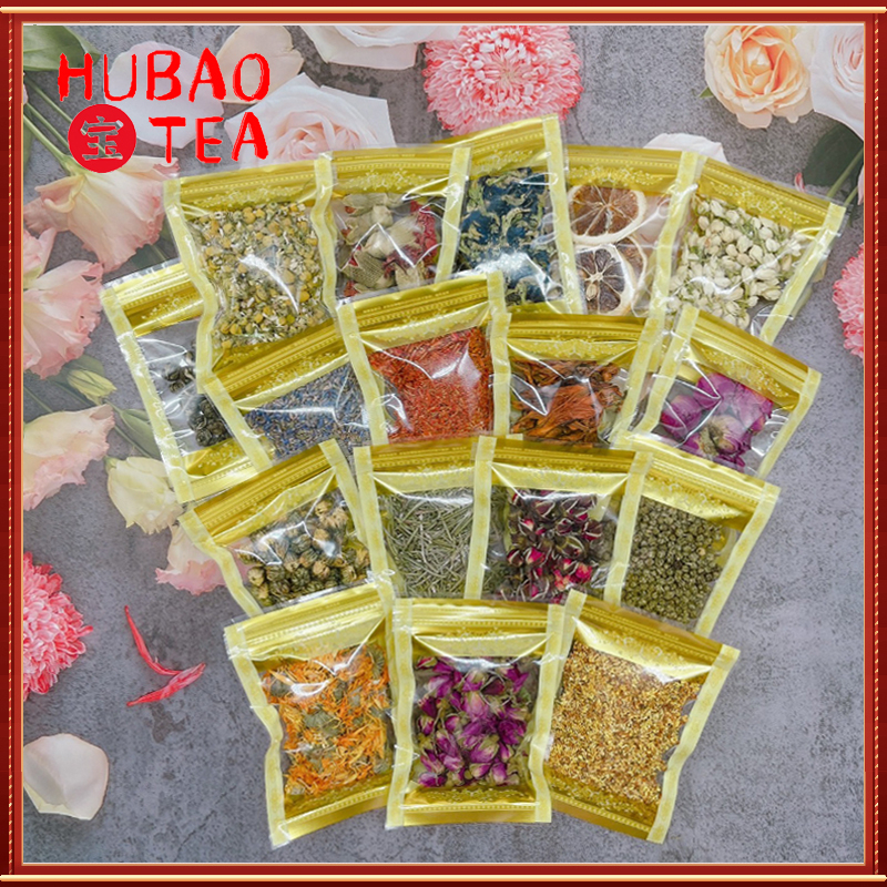 ชาดอกไม้ ดอกไม้แห้ง 10 กรัม ดอกไม้อบแห้งใช้ตกแต่งขนม บรรจุถุงซิป ชาคาโมมายล์ ชาหอมหมื่นลี้ ชากุหลาบ ชาโกจิเบอร์รี่แดง ชา